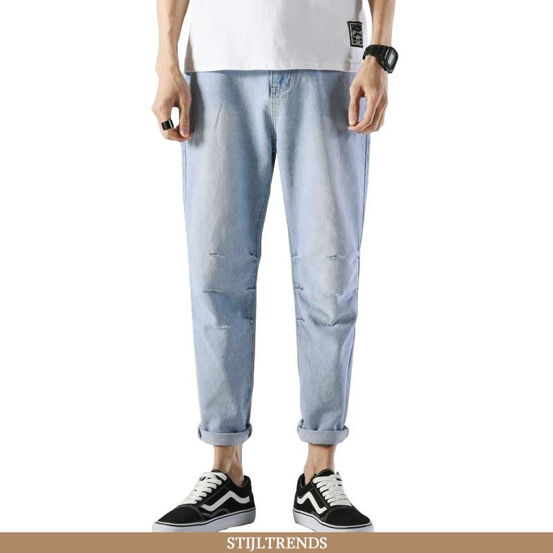 Jeans Heren Spijkerbroek Jeans Casual Blauw