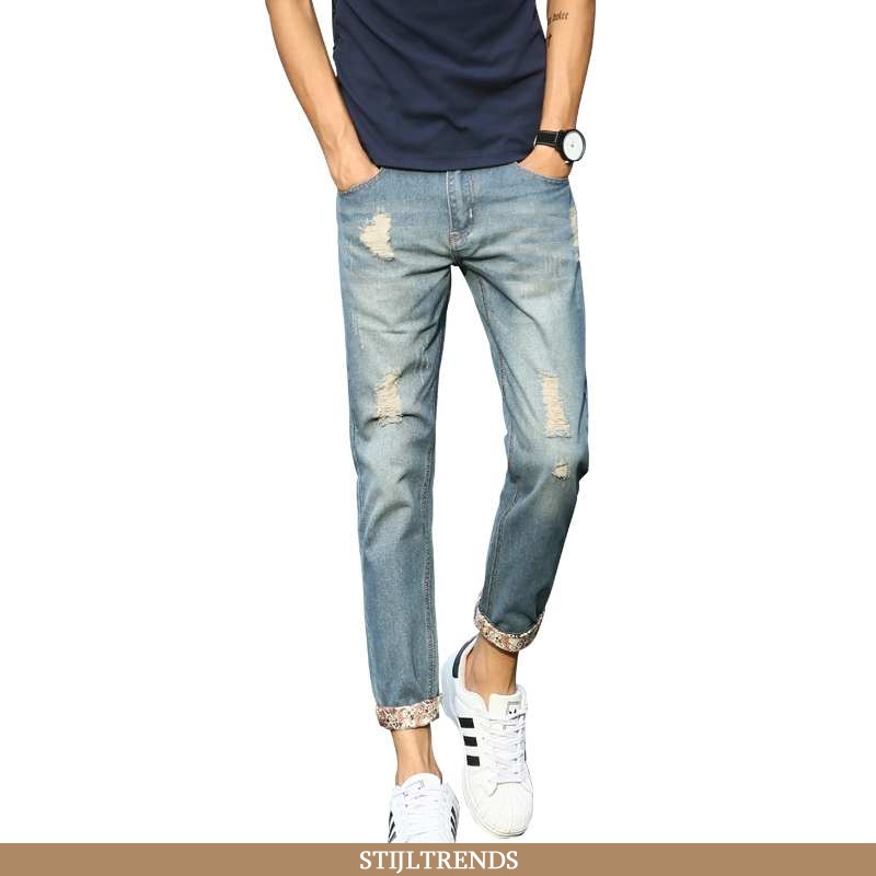 Jeans Heren Spijkerbroek Jeans Katoenen Skinny Hete Verkoop