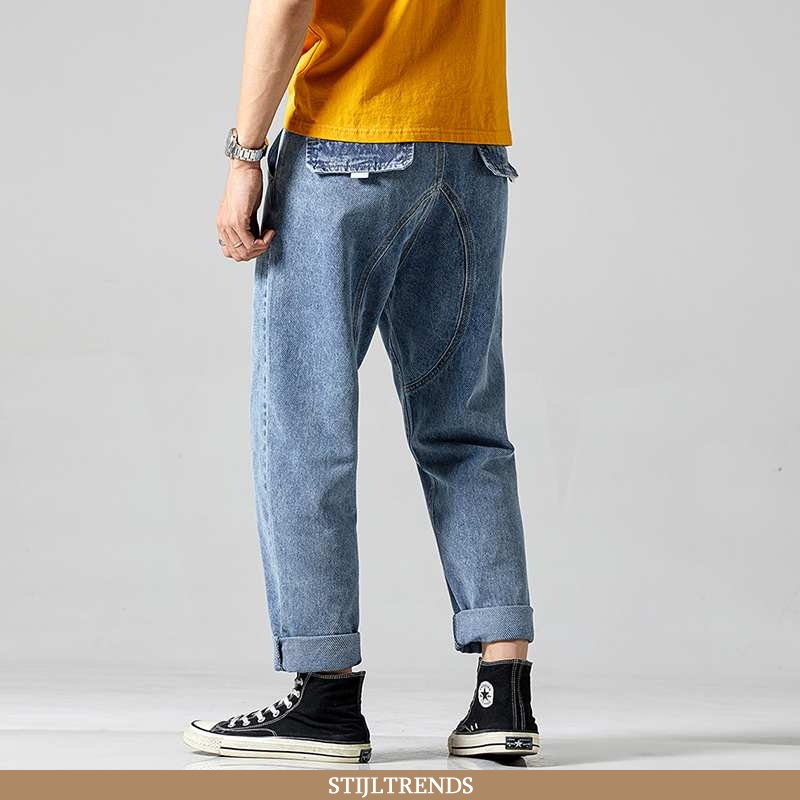Jeans Heren Spijkerbroek Jeans Straight Donkerblauw