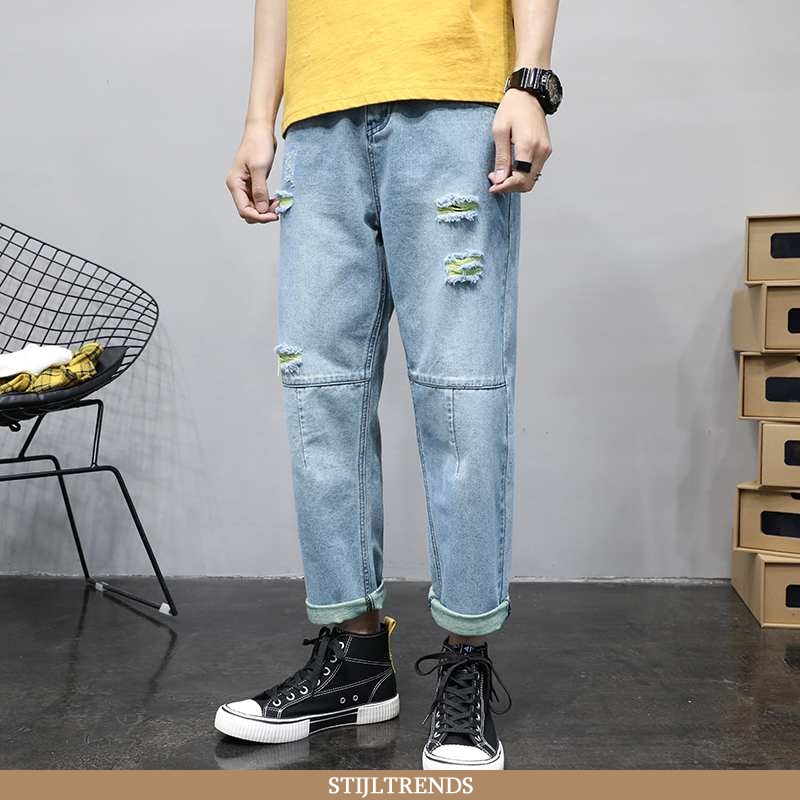 Jeans Heren Spijkerbroek Jeans Trendy Blauw