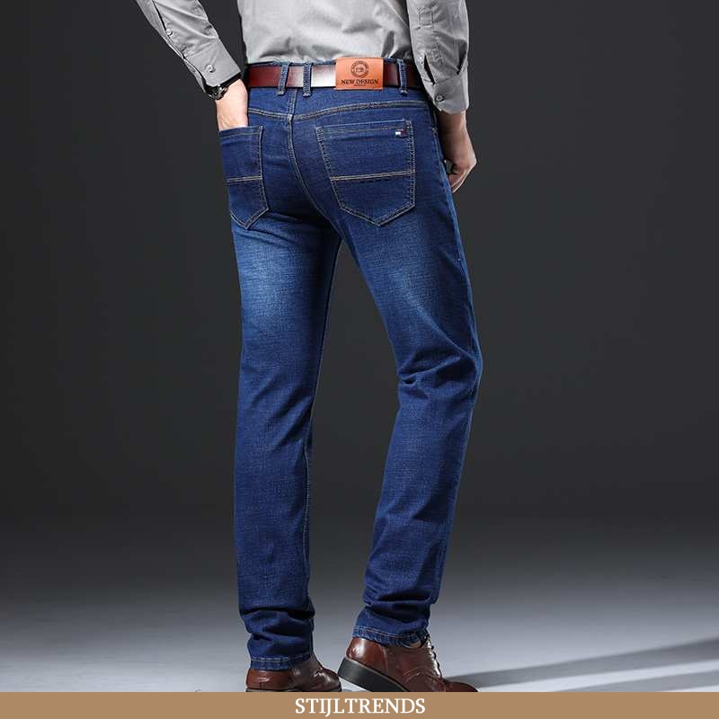 Jeans Heren Spijkerbroek Jeans Winter Zwart