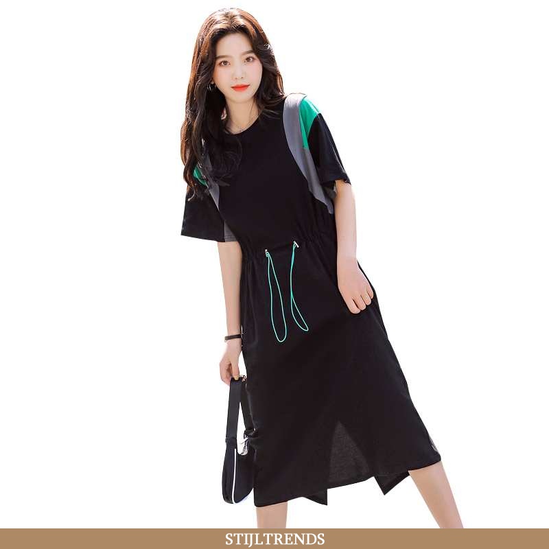Jurk Dames Comfort Elegante Zwarte