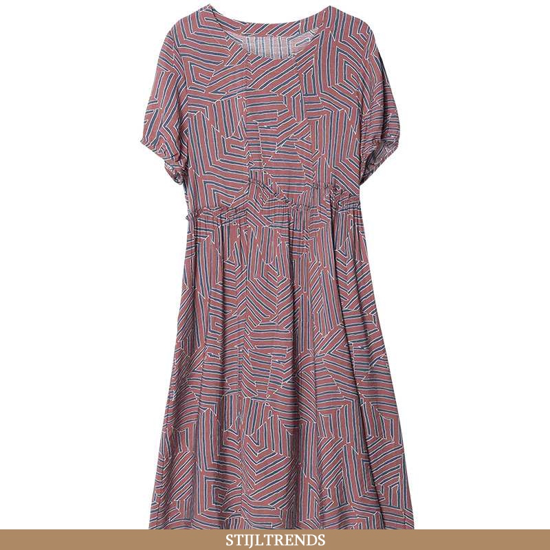 Jurk Dames Comfort Rood Bordeaux