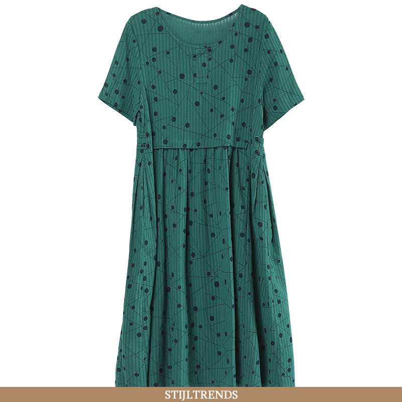 Jurk Dames Elegante Persoonlijk Turquoise