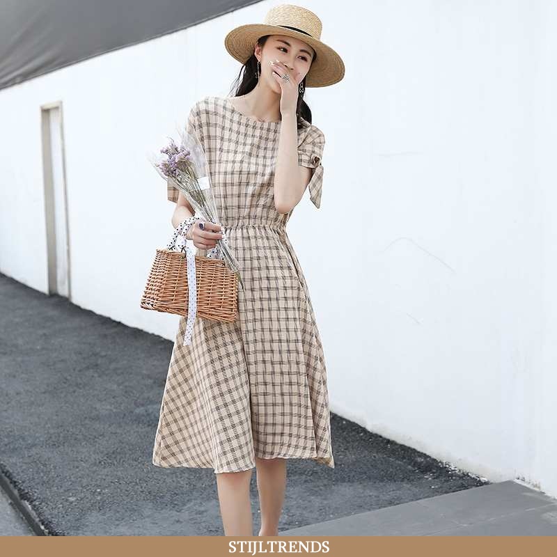 Jurk Dames Katoenen Vintage Nieuw