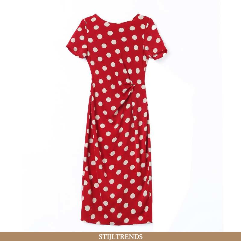 Jurk Dames Lange Elke Dag Rood