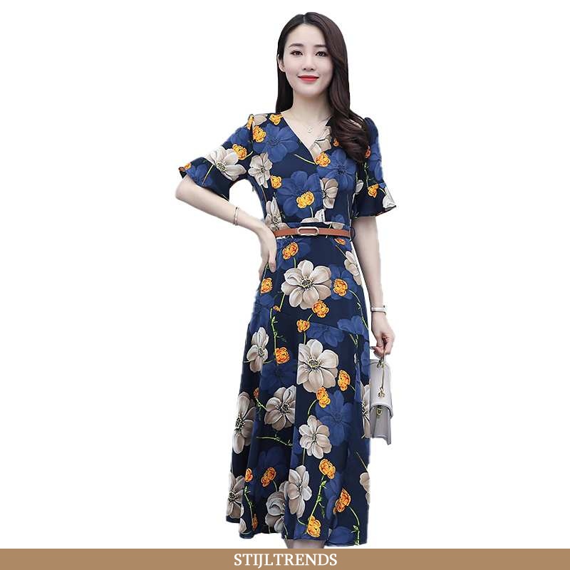 Jurk Dames Skinny Strakke Blauwe