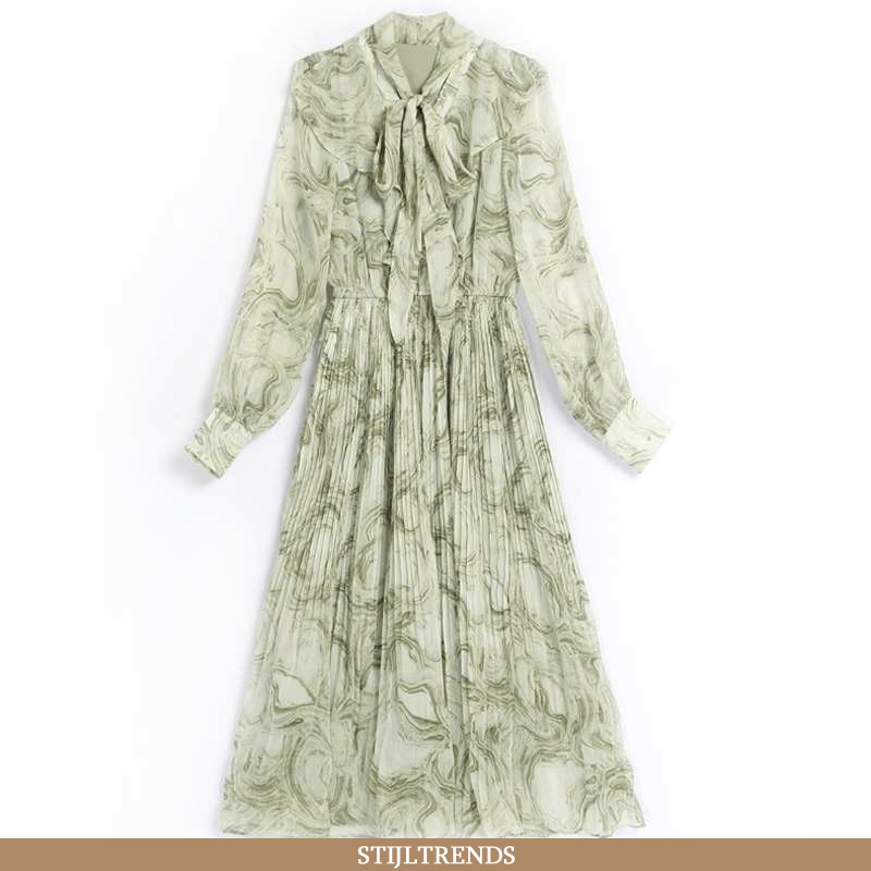 Jurk Dames Trendy Groen