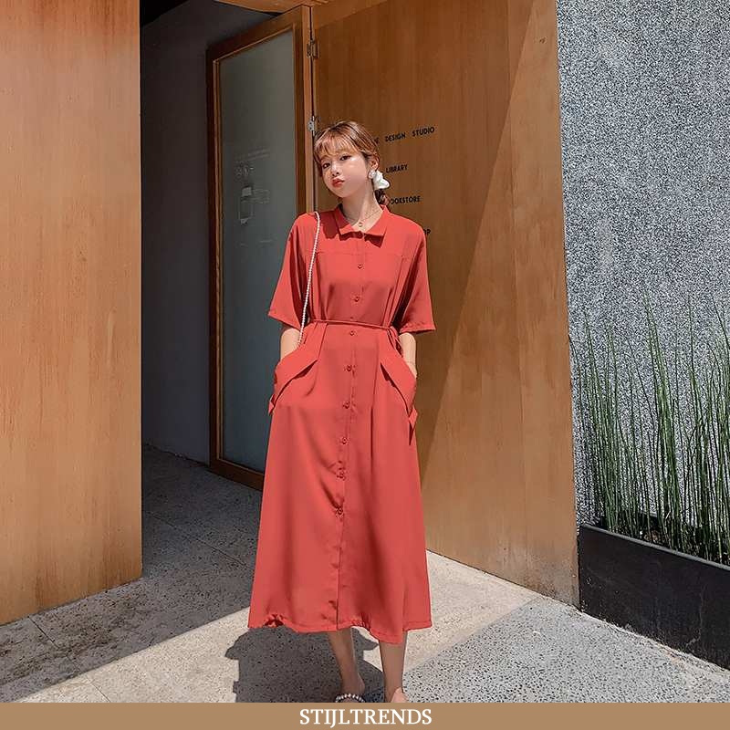 Jurk Dames Trendy Rood