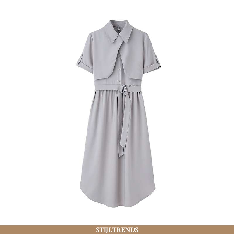 Jurk Dames Zomer Grijs