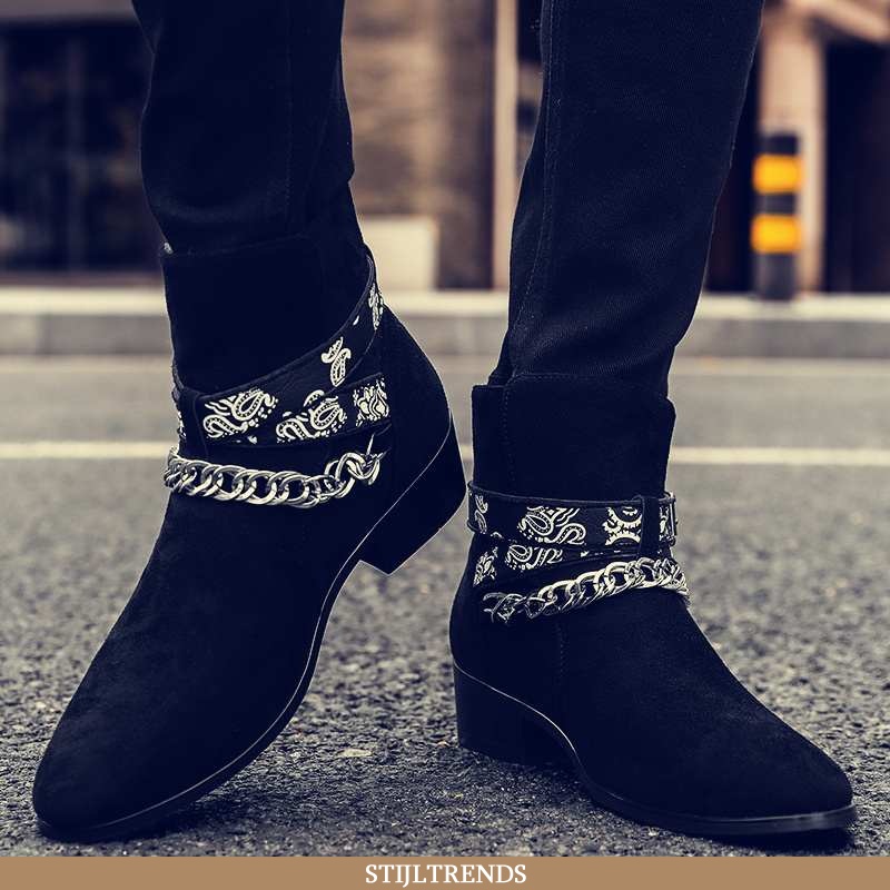 Laarzen Heren Leren Schoenen Leren Business Hoge