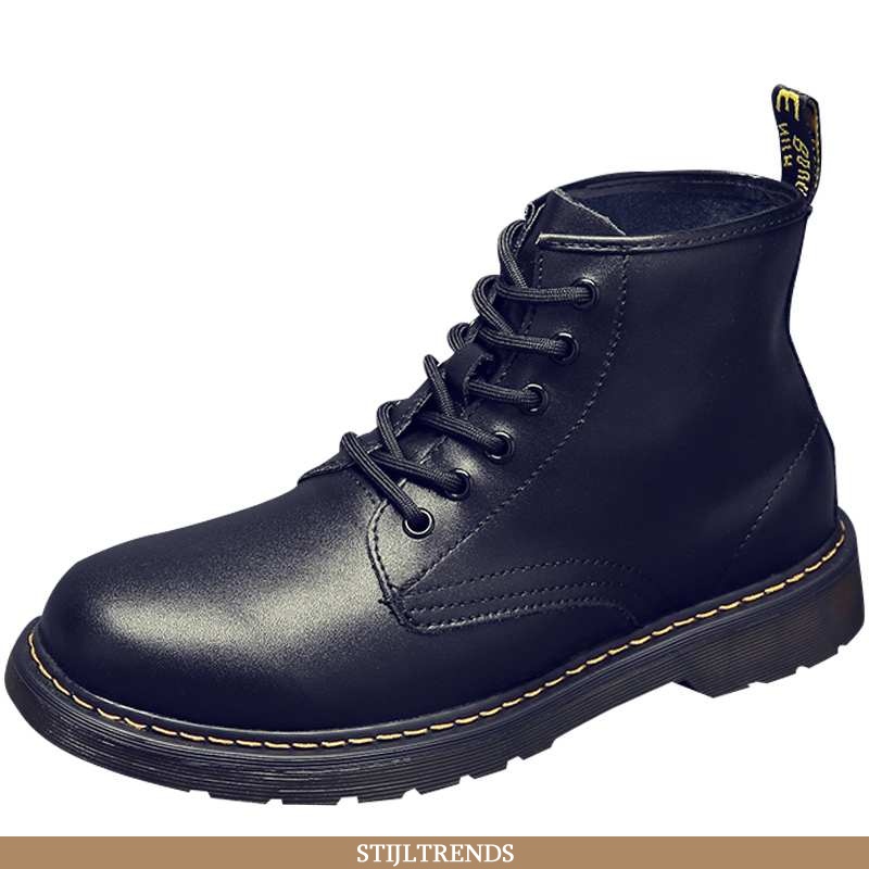 Laarzen Heren Leren Schoenen Leren Vintage Ademende