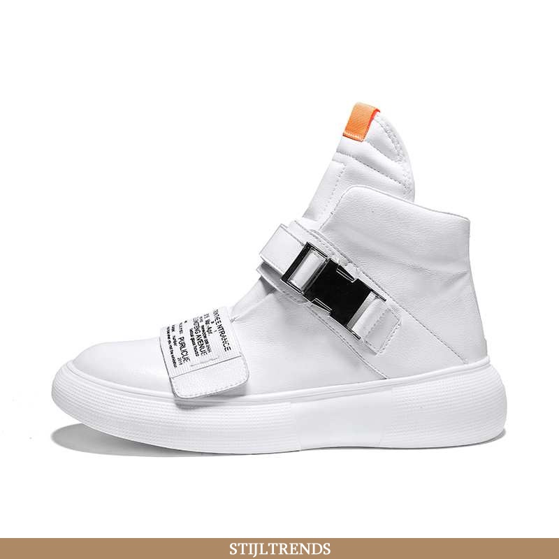 Laarzen Heren Skateboard Schoenen Leren Herfst Mannen