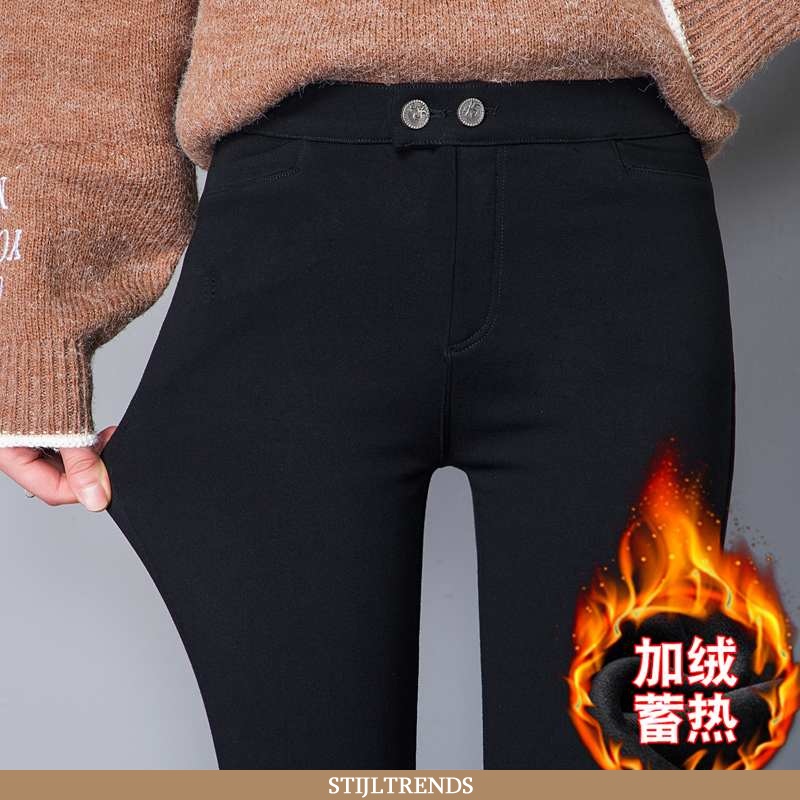 Legging Dames Broek Suede Trendy Bovenkleding