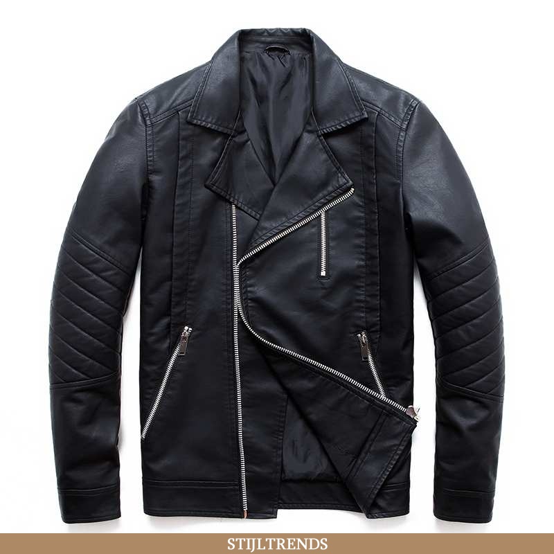 Leren Jas Heren Jack Leren Biker Mannen