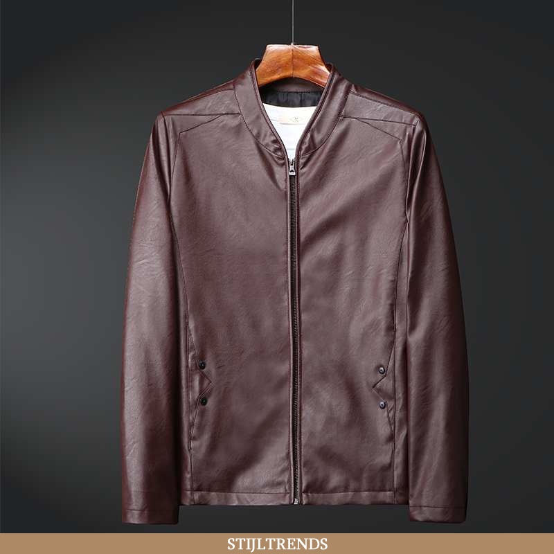 Leren Jas Heren Jack Leren Slim Fit Nieuw