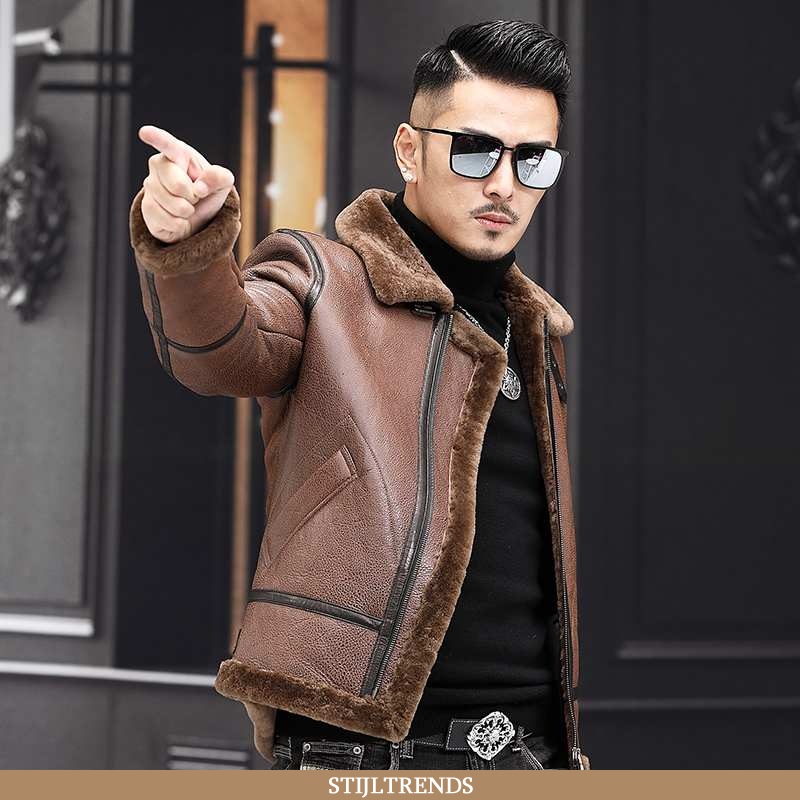 Leren Jas Heren Jack Leren Winter Revers