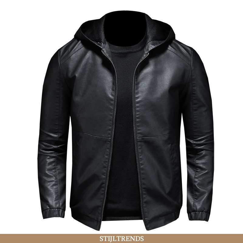 Leren Jas Heren Jack Suede Hippe Zwart