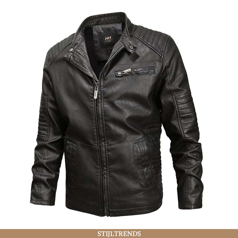 Leren Jas Heren Jack Suede Trendy Zwart