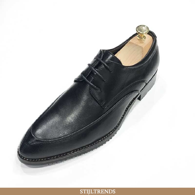 Leren Schoenen Heren Business Mini Zwarte
