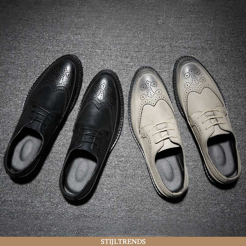 Leren Schoenen Heren Schoenen Business Snijwerk