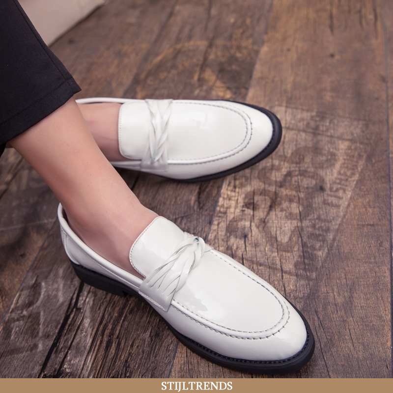 Leren Schoenen Heren Schoenen Leren Trendy Wit