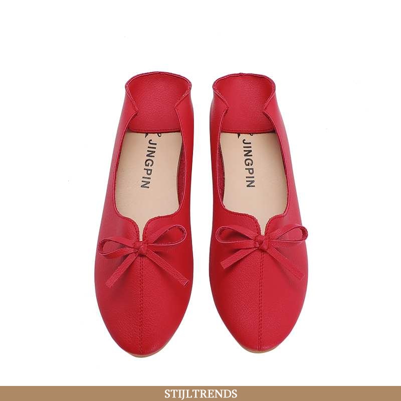 Mocassins Dames Bootschoenen Leren Comfort Zachte Zolen