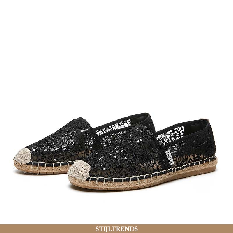 Mocassins Dames Mocassin Tule Kanten Mini