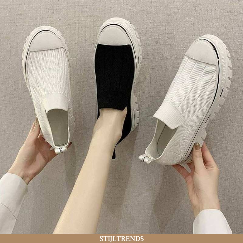 Mocassins Dames Schoenen Gebreide Casual Alle Wedstrijden