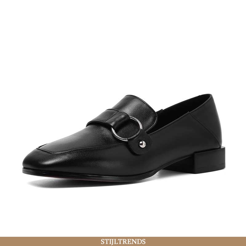 Mocassins Dames Schoenen Leren Casual Dikke Zool