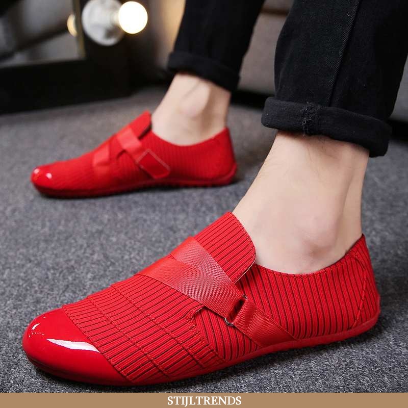 Mocassins Heren Bootschoenen Canvas Casual Ademende