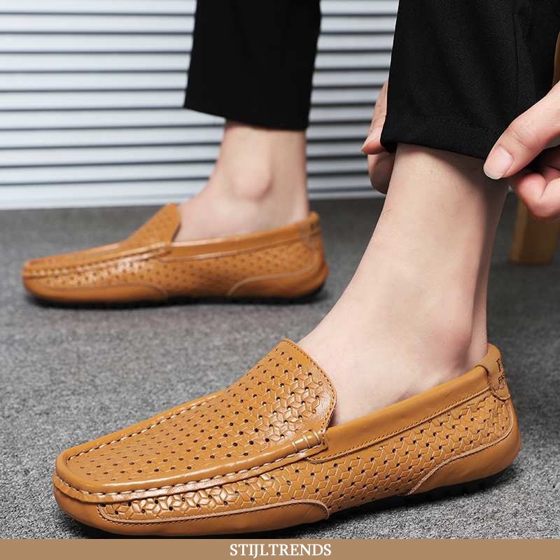 Mocassins Heren Leren Schoenen Leren Casual Lounger