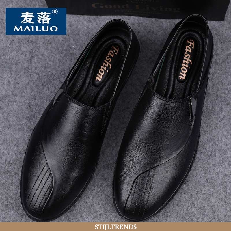 Mocassins Heren Leren Schoenen Leren Hippe Koe