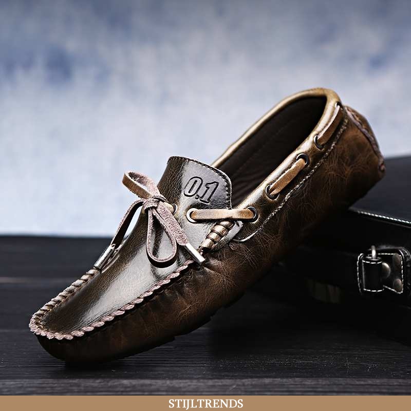 Mocassins Heren Leren Schoenen Leren Trendy Mannen