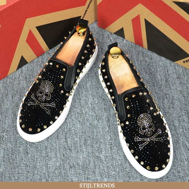 Mocassins Heren Skateboard Schoenen Trendy Klinknagel