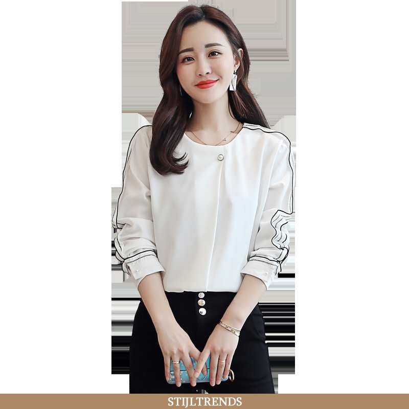 Overhemden Dames Blouse Overhemd Baggy Elegante