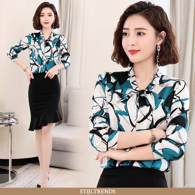 Overhemden Dames Blouse Overhemd Chiffon Baggy Jasje