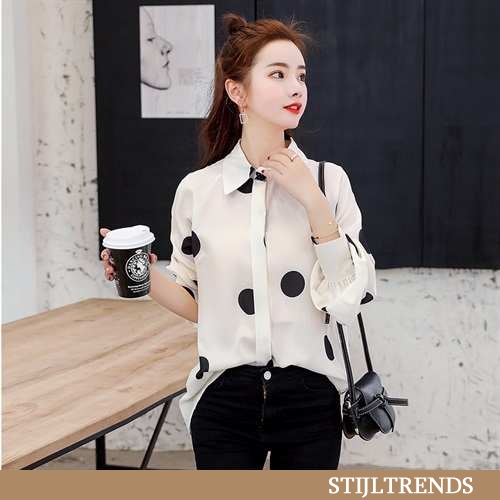 Overhemden Dames Blouse Overhemd Hippe Eenvoudige