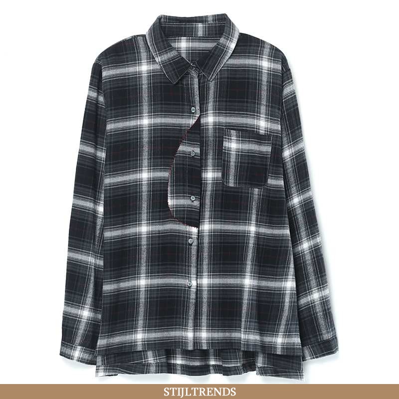 Overhemden Dames Blouse Overhemd Lange Gemiddelde