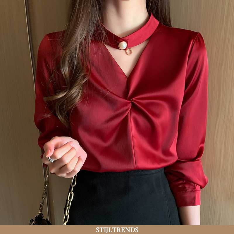 Overhemden Dames Blouse Overhemd Lange Mouwen Alle Wedstrijden