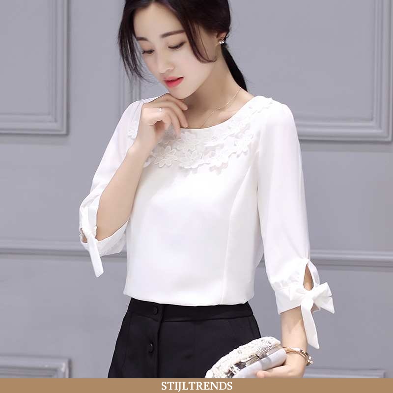 Overhemden Dames Blouse Overhemd Lange Mouwen Alle Wedstrijden