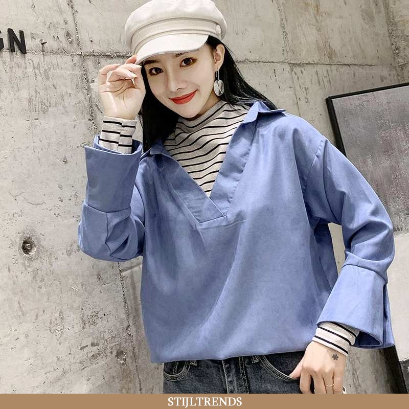 Overhemden Dames Blouse Overhemd Trendy Mini