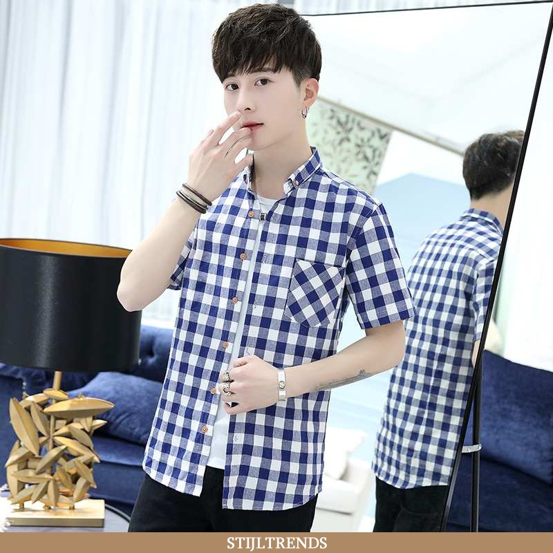 Overhemden Heren Blouse Overhemd Dunne Mannen