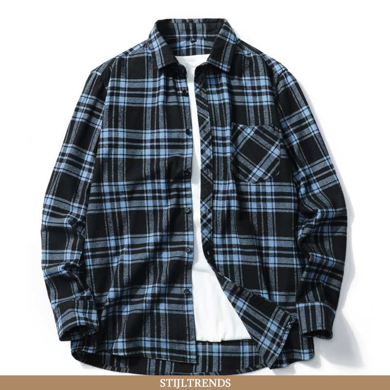 Overhemden Heren Blouse Overhemd Geruit Mannen