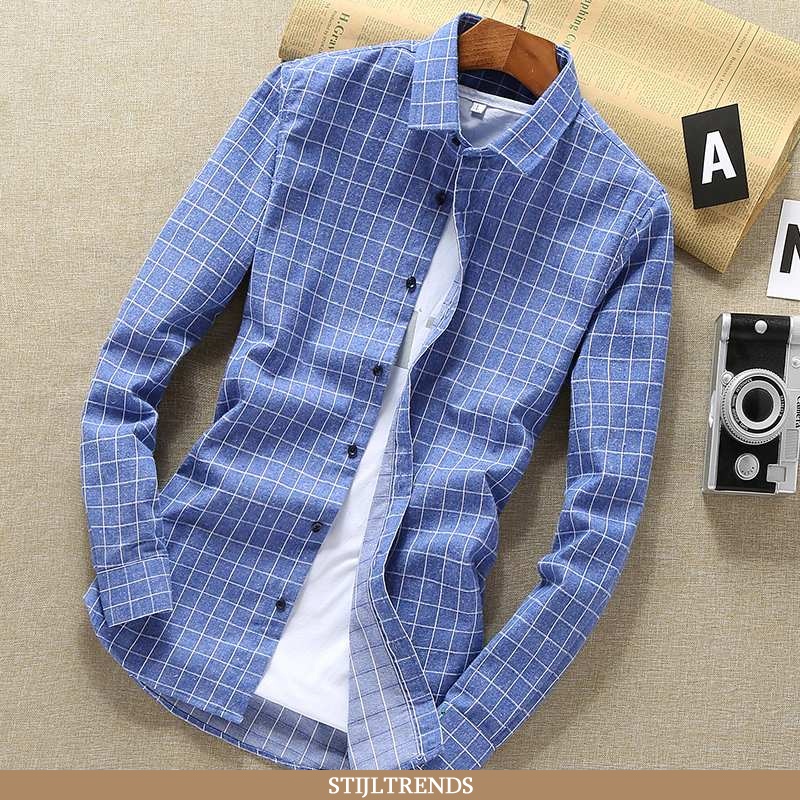 Overhemden Heren Blouse Overhemd Lange Mouwen Nieuw