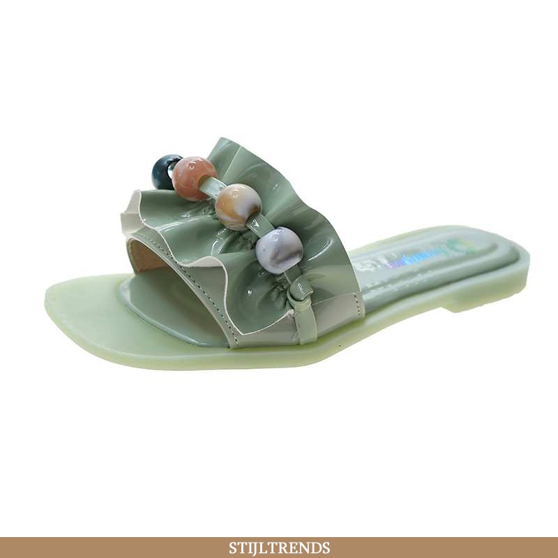 Pantoffels Dames Hippe Nieuw Groen