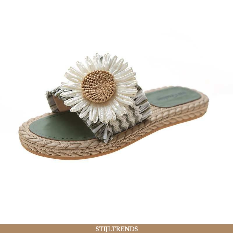 Pantoffels Dames Hippe Vrouwen Groen