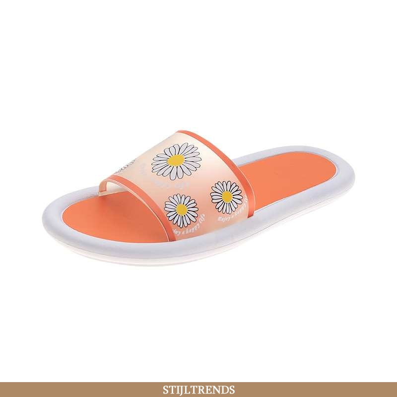 Pantoffels Dames Huis Meisje Oranje