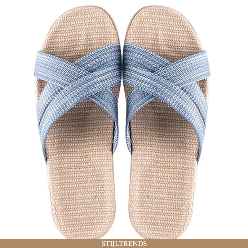 Pantoffels Heren Linnen Zomer Antislip