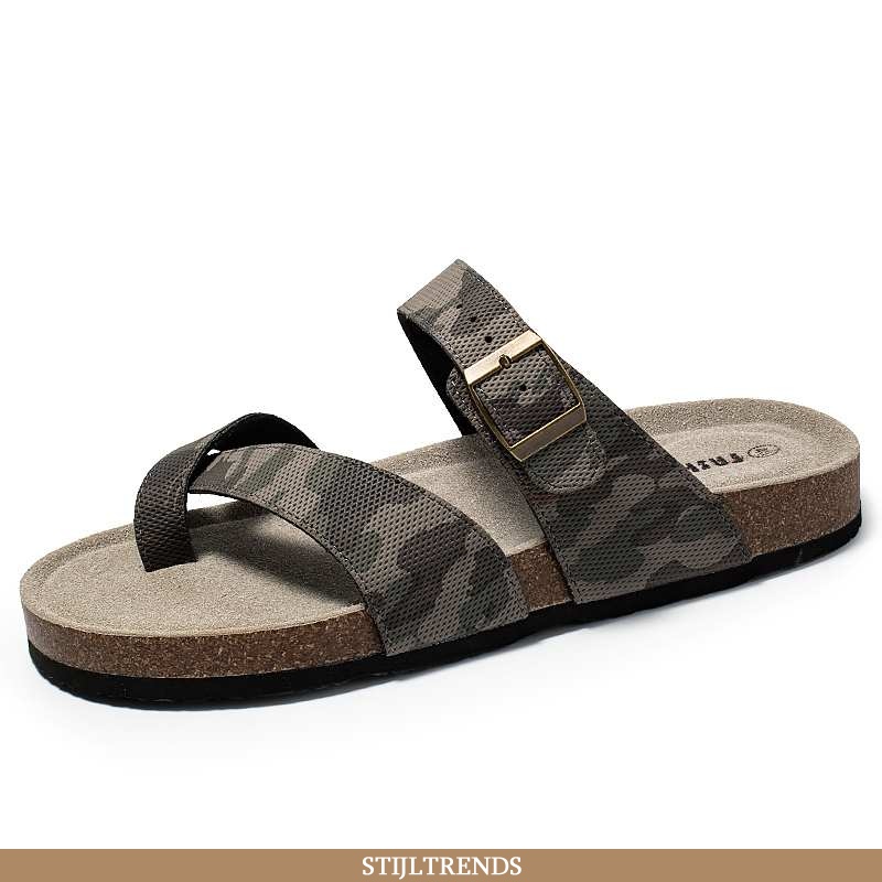 Pantoffels Heren Slipper Hippe Houten